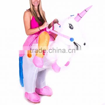 2016 High quality party supply custom cheap unicorn inflatable costumes