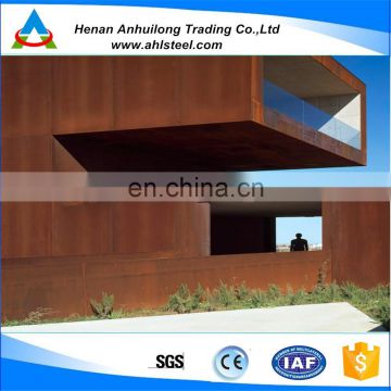 high quality rust cladding building facades corten steel metals