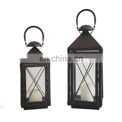 Wholesale Custom Design Printed Led Lantern Home Lanterns Outdoor Lantern with Iron