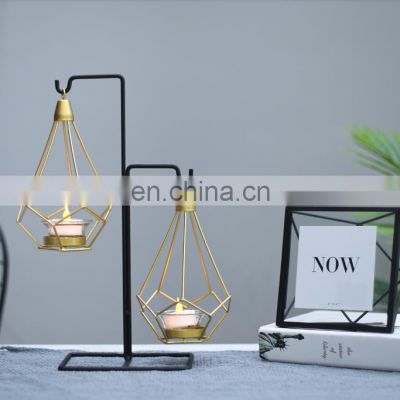 Modern Simple Nordic candle holder light Creative Metal Set Pieces Table Candlestick holder for home decor