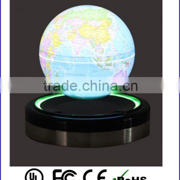 Attractive lighted maglev floating and revolving world globe