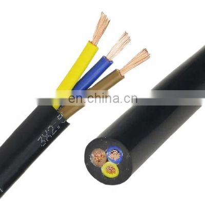 Vde Standard Flexible Medium Duty Italy Rubber Cables H07rn-f 2*1.0 Vulcanized Rubber Wire And Cable