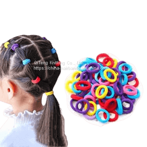 Children's Towel Ring Leather Band Color High Elastic Nylon Hair Ring Tied Hair Does Not Hurt Seamless Little Girl