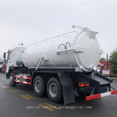 10000 Liters Sewer Vacuum Tank Trucks 10 Ton Vacuum Suction Tank 4X2 Shacman L3000 Sewage Sucking Tanker Vehicle