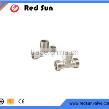 HR7110 factory manufacture forged brass water ppr/pvc pipe tee plumbing fittings