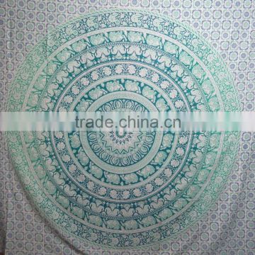 Hippie Round ombre Tapestry Home decor Mandala Boho beach throw