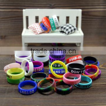 Hot sale 22mm diameter non stick silicone rubber band rings circle vapor band rba rta rda silicone band for mod mechanical ecigs