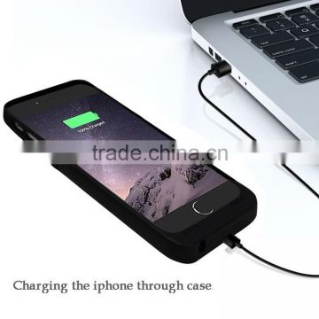 Polymer external 3000mah battery case for iphone 6 plus 4.7 , for iphone 6 battery case power bank charger ,power pack case