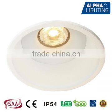 Anti-glare high quality fixed IP54 7W dimmable citizen cob downlight