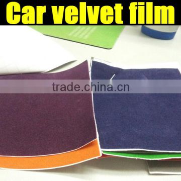 Top Quality car velvet vinyl film decoration sticker