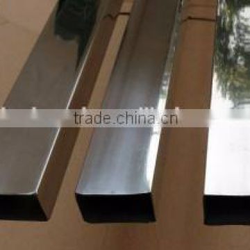 304 polished stainless steel square pipe for furniture