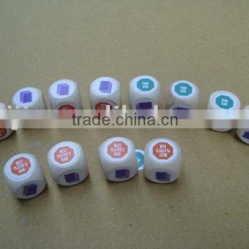 dice with label