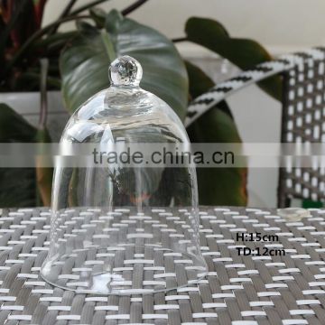 Clear transparent leadfree crystal small cake dome star hotel glassware supplier