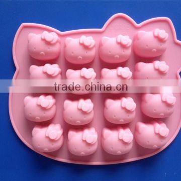 2014 best selling hello kitty 3D silicone chocolate molds