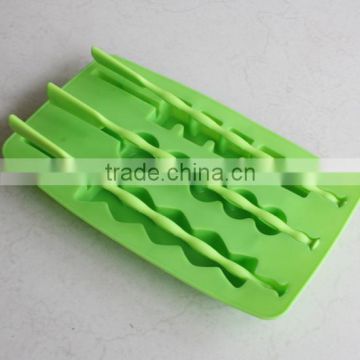 2014 lovely design silicone ice pop maker molds