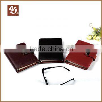 High Quality customized leather bound agenda notebook with ring binder