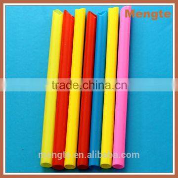 Mengte bright color hard large plastic drinking straw