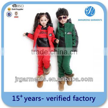 Wholesale red and green color children's hoodies