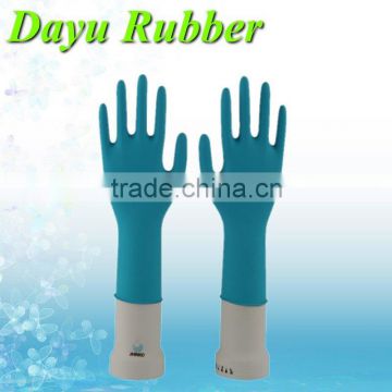 12" 5.5mil teal nitrile exam disposable gloves