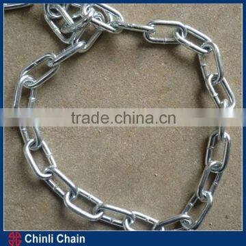 Q235 Galvanized Short Link Chain, DIN766 Standard Zinc Plated Link Chain,Normal Welded Point Chain