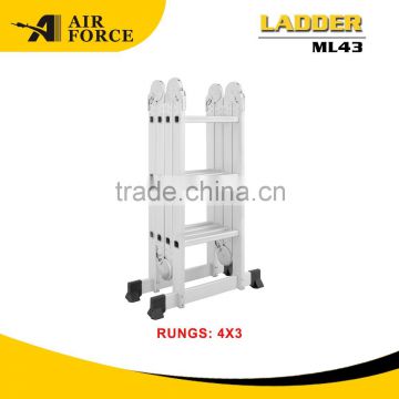 AF ML43 Household Portable Folding Aluminum Ladder