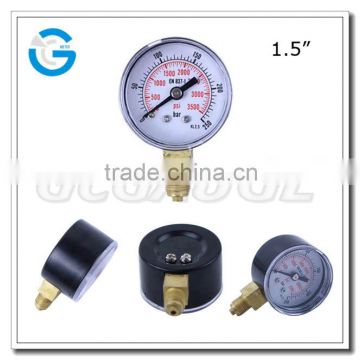 High quality brass internal bottom connection acetylene oxygen pressure meter