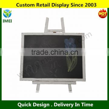 Wooden Chalkboard with Easel, Worn White YM5-1108