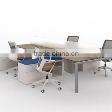 New design hot sale 4 seat wooden used standard sizes of workstation