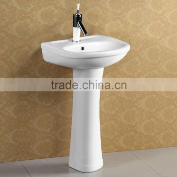 Modern Two Piece Ceramic Pedestal Basin Sink