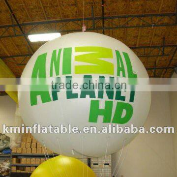 large white PVC helium balloon for advertising