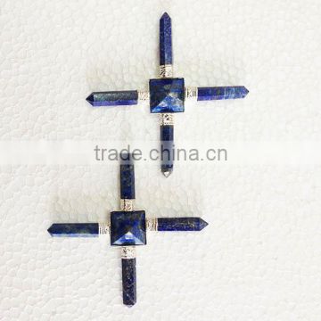 Lapis Lazuli Pyramid Energy Generators : Indian Healing Stones : KHAMBHAT AGATE