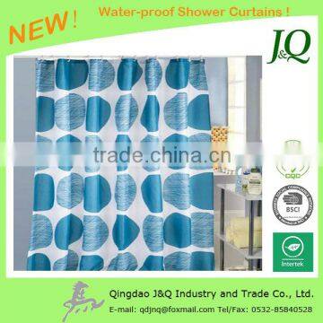 Water Resistant Polyester Print Shower Curtains