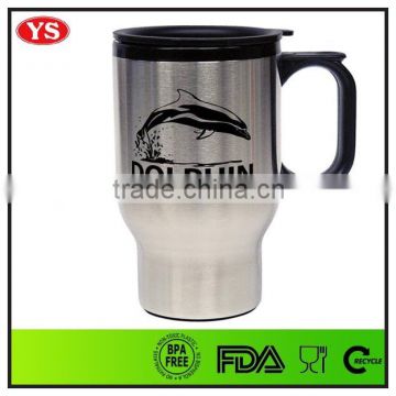 400 ml double walled travel mugs stainless steel