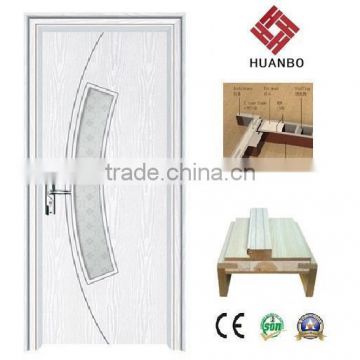 2014 new design white PVC Doors Prices/Interior PVC Wooden Door(HB-8080)