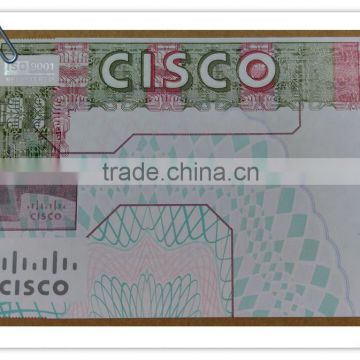 Shenzhen anti-fake Paper label hologram sticker