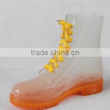 PVC Injection snow boots transparant rain boots