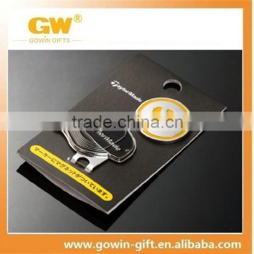 Custom wholesale metal promotinal cap clip and ball marker