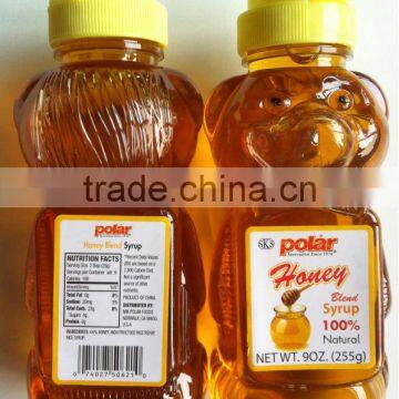 FDA standard bear bottle honey blend syrup similar to real honey