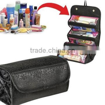 2014 Fashion Lady Roller Folding Four In One Cosmetic Bag
