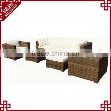 Latest office furniture prices modern luxury rattan hand craft office sofa set