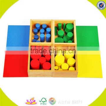2017 New design preschool blocks children wooden montessori educational toys W12F020