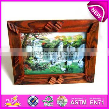 Hot selling wooden picture frame for home,wooden gift photo frame for decorative,wooden toy photo picture frame WJ276858