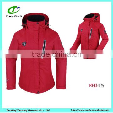 windproof and waterproof red outdoor ladies fishing jacket