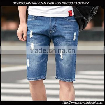 Wholesale Mens Elastic Oversize Denim Shorts Fifth Pants Casual Shorts For Men