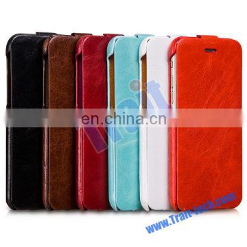 HOCO General Series Vertical Flip Crazy Horse Genuine Leather Case for iPhone 6 4.7 inch
