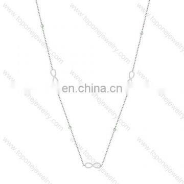 So so fashion long thin chain infinitely love jewelry necklace