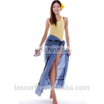 100%cotton material printed beach sarong pareo