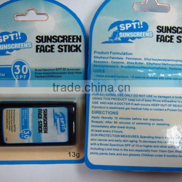 SPF30 face sunscreen stick