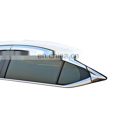 Chrome door visor side window deflector shade sun rain shield silver strips guard for Lexus ES