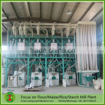 Complete full set easy operation maize roller mill